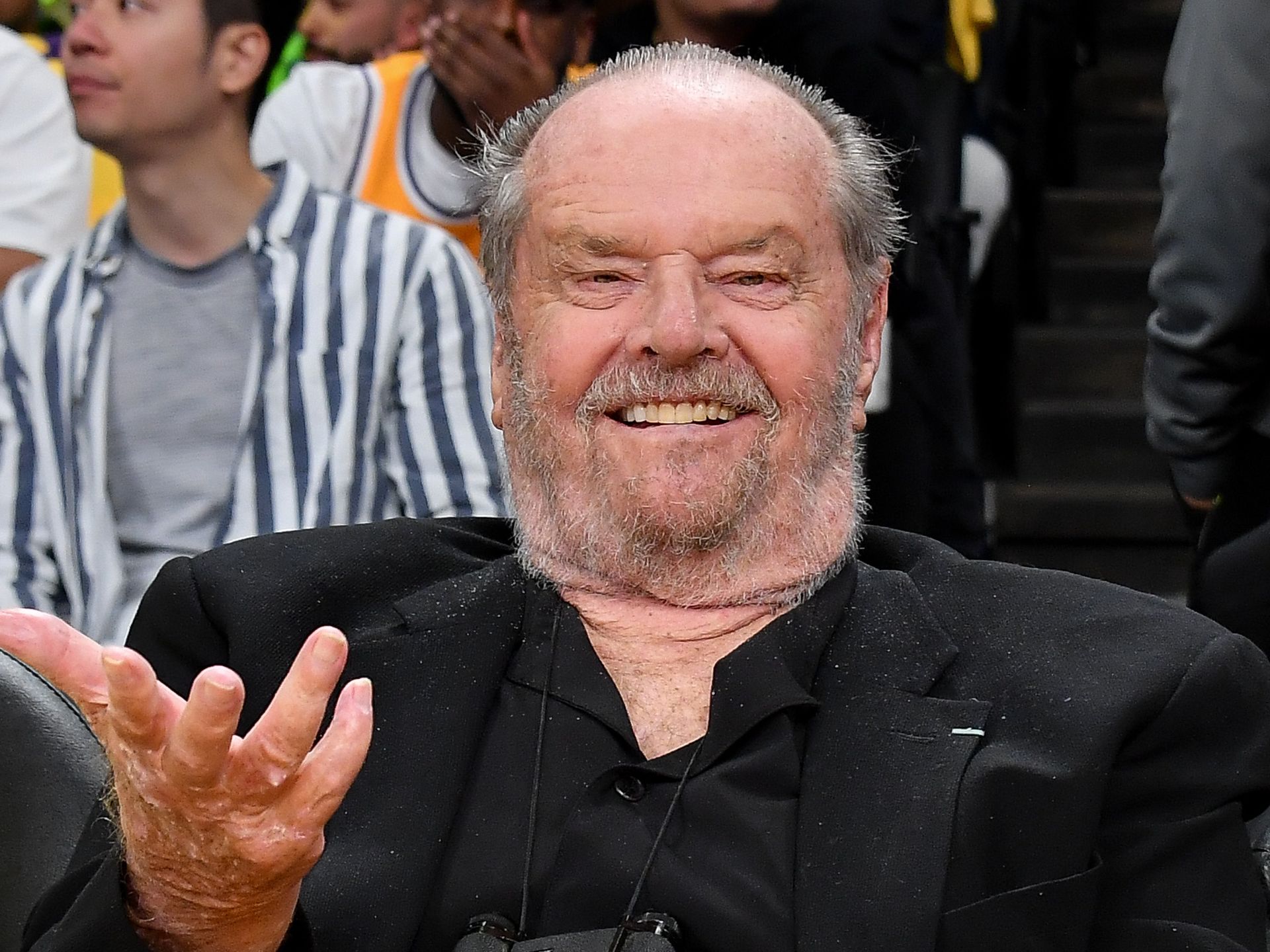 Jack Nicholson, 87, steps out for ultra-rare appearance with lookalike kids Ray and Lorraine | HELLO!