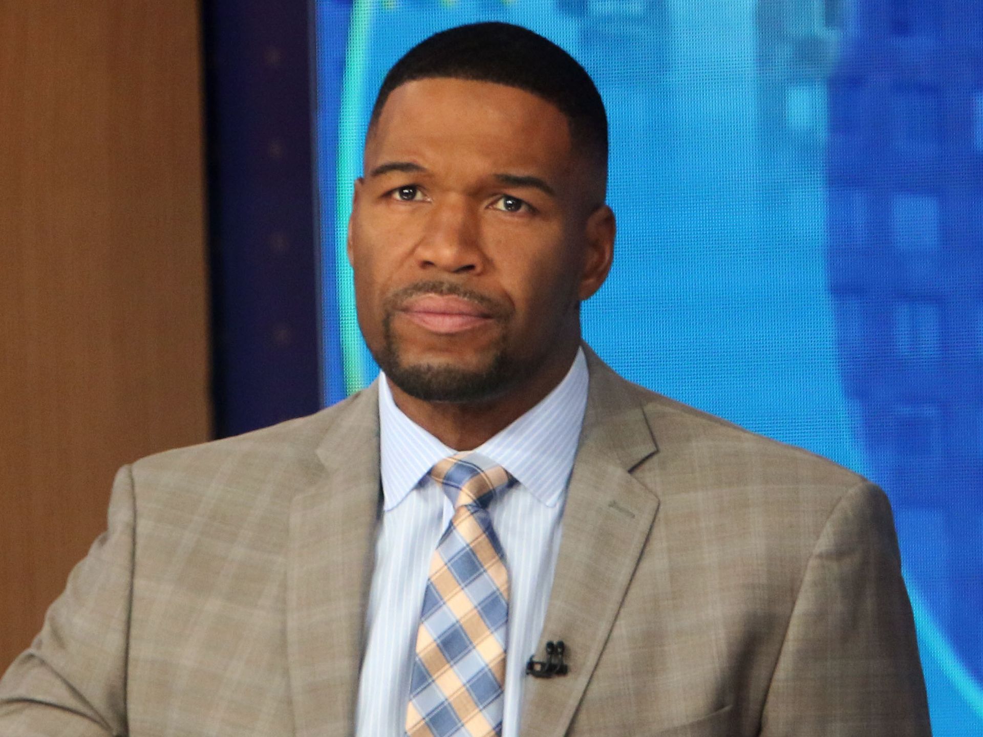 Michael Strahan says 'you're creeping me out' during discussion with  co-star on GMA | HELLO!