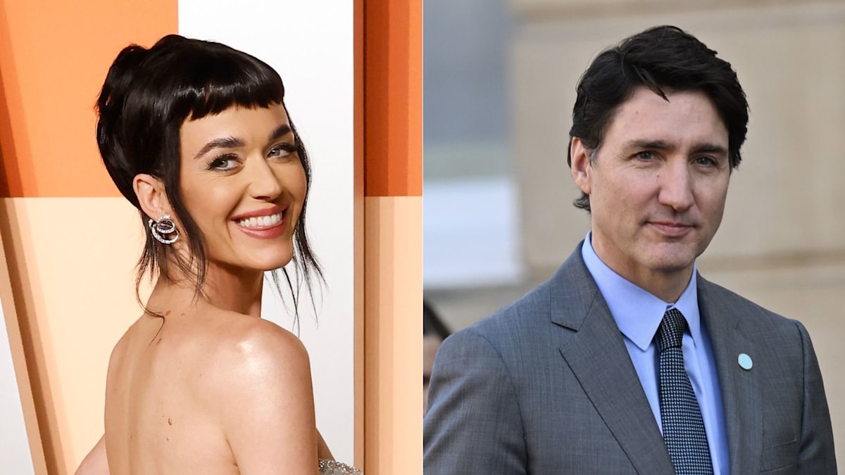 Katy Perry goes red-hot with bodycon birthday dress for first public date night with Justin Trudeau