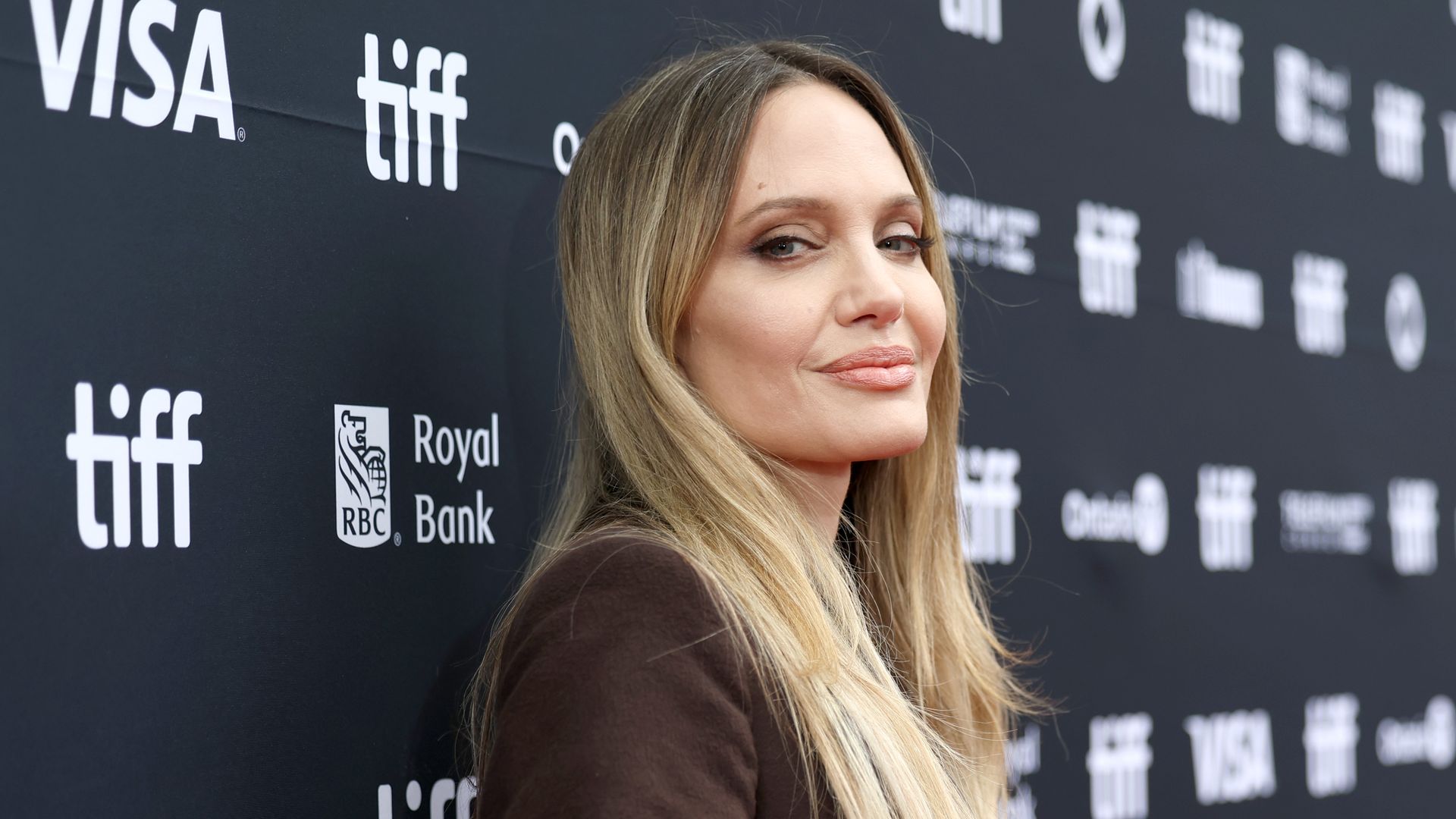 Angelina Jolie attends the premiere of "Couture" during the 2025 Toronto International Film Festival at Princess of Wales Theatre on September 07, 2025 in Toronto, Ontario.