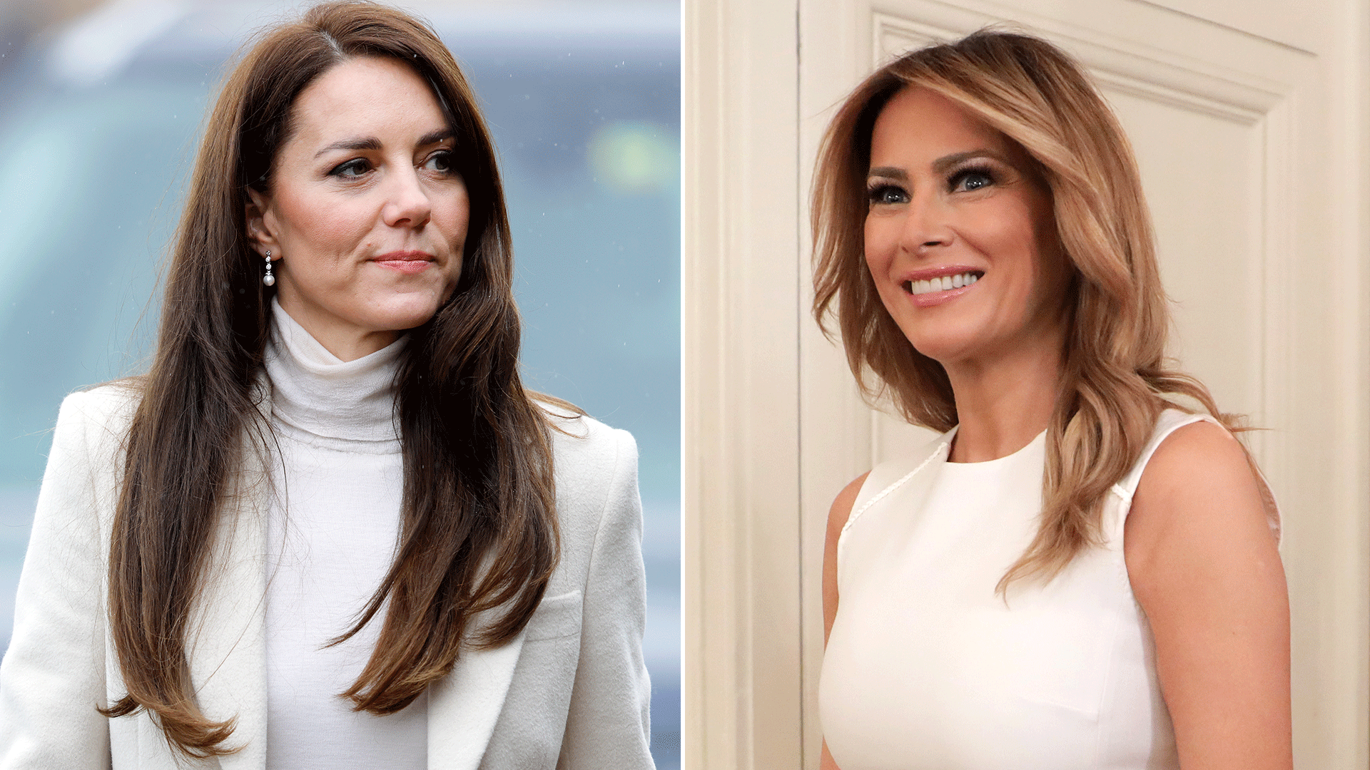 Melania Trump copies Kate Middleton with gigantic face-covering hat | HELLO!