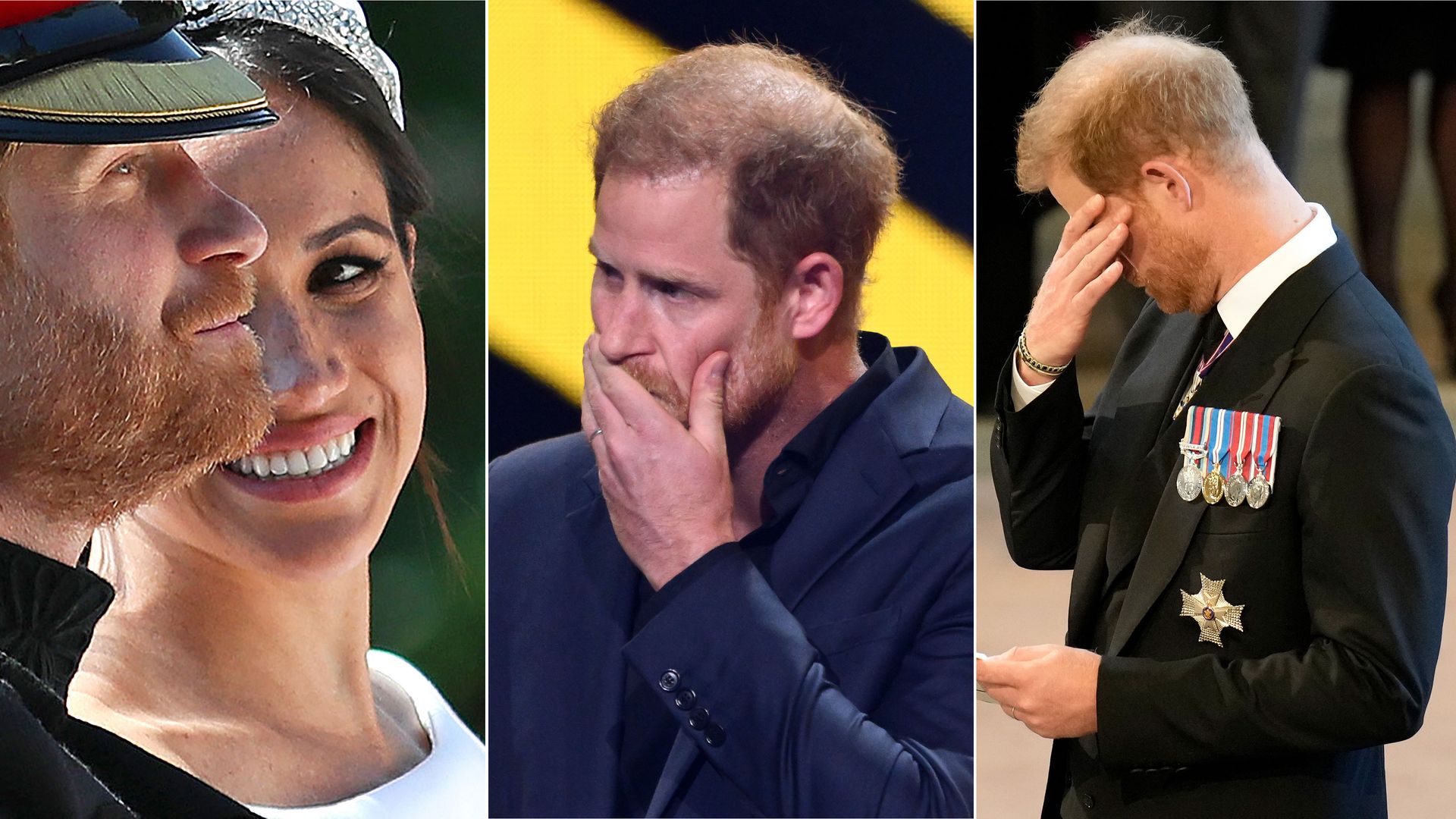 All the times Prince Harry has teared up in public with Meghan Markle |  HELLO!