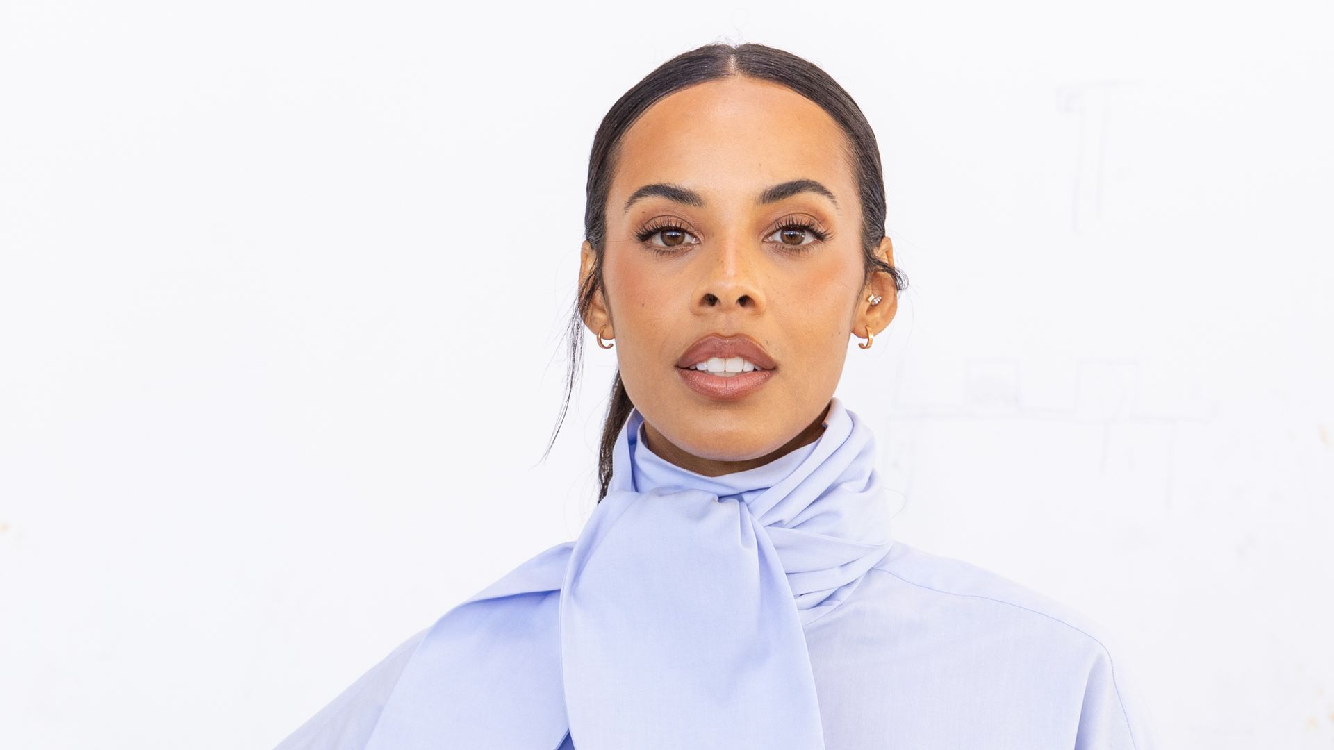 Rochelle Humes at the Marques Almeida London Fashion Week Show With Dylon Detergent