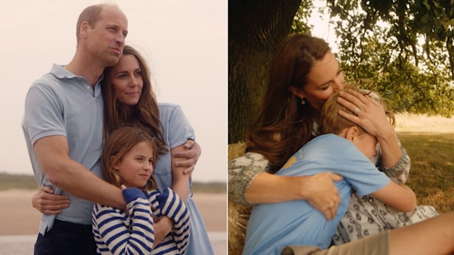 Kate Middleton and Prince William's 8 most affectionate moments with George, Charlotte and Louis from family video | HELLO!