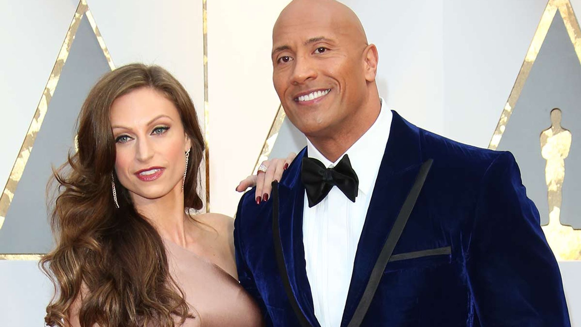All the details on The Rock's bride Lauren Hashian's £11,000 wedding dress  | HELLO!