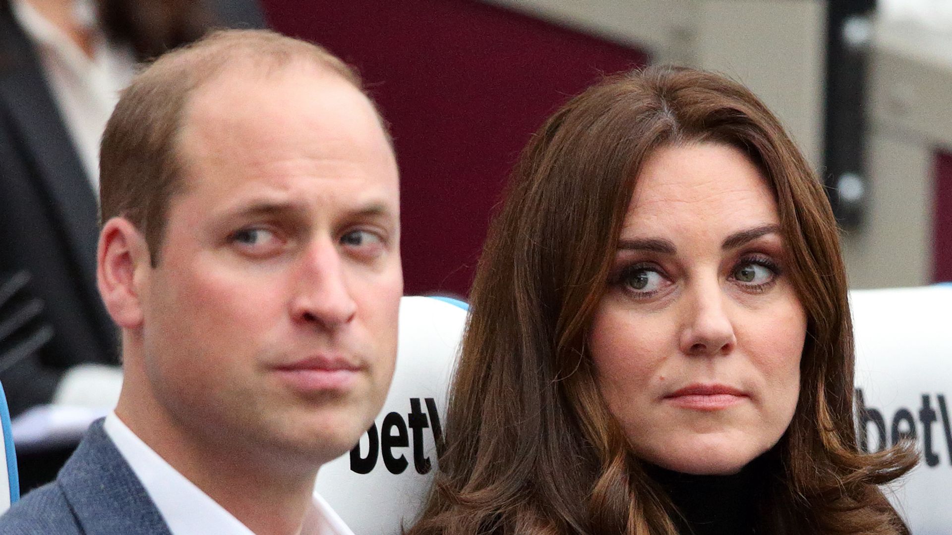 prince william and princess kate at stadium with prince harry 