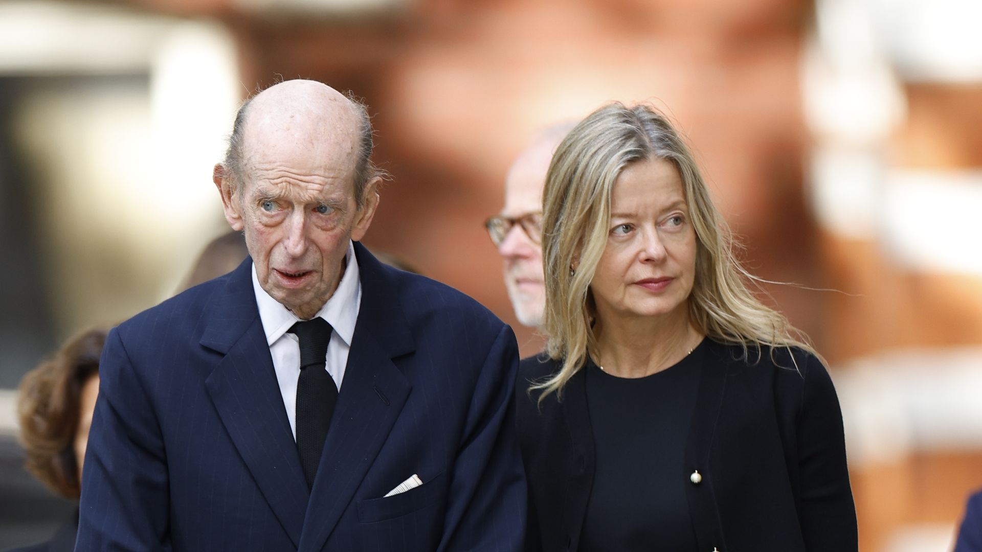 Duke of Kent pictured for first time at private funeral rites for late wife Duchess of Kent – all the photos