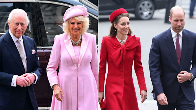 King Charles reunited with Kate Middleton and Prince William at  Commonwealth Day service – live updates | HELLO!