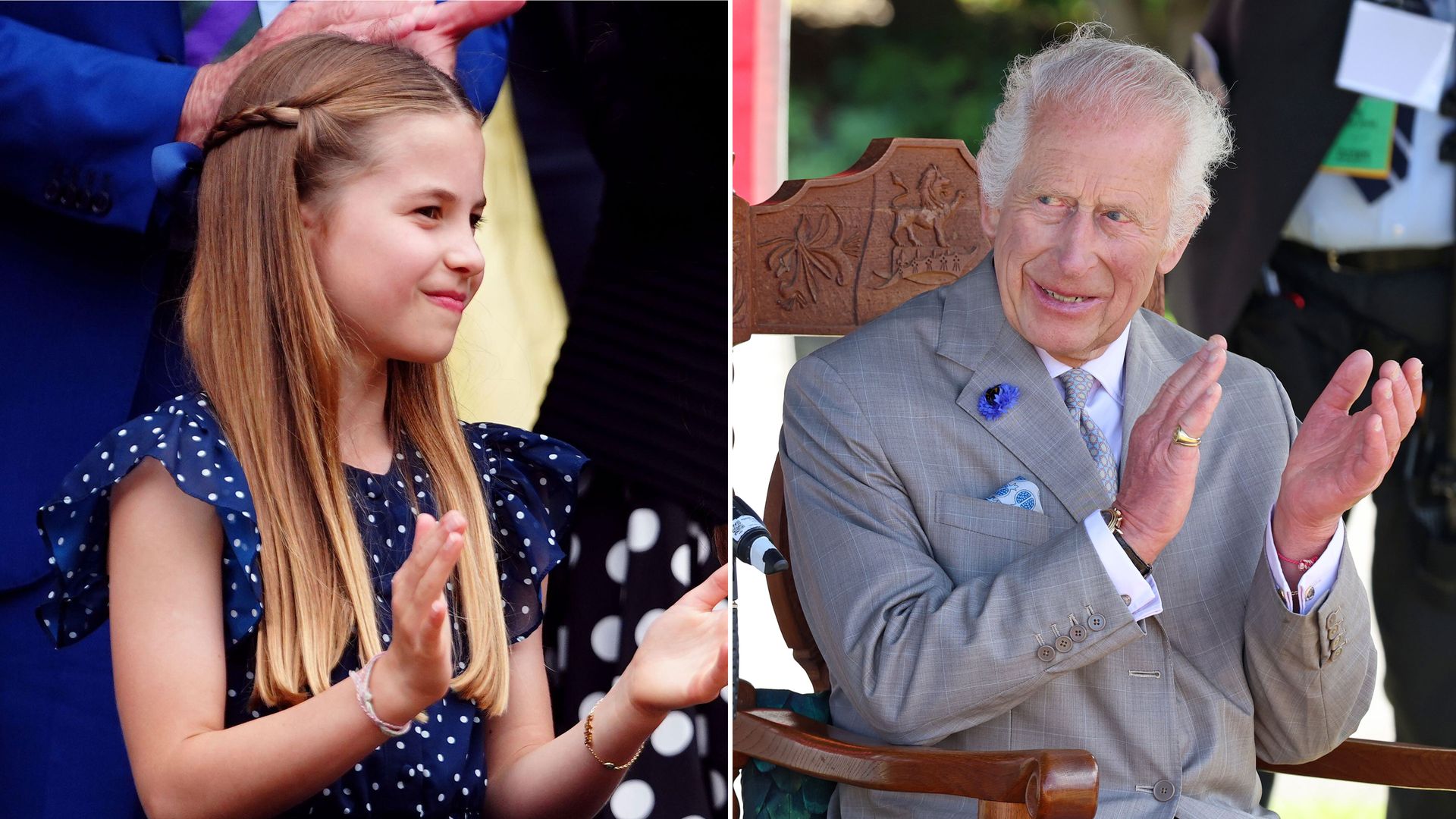 King Charles and Princess Charlotte wear matching friendship bracelets - see photos | HELLO!