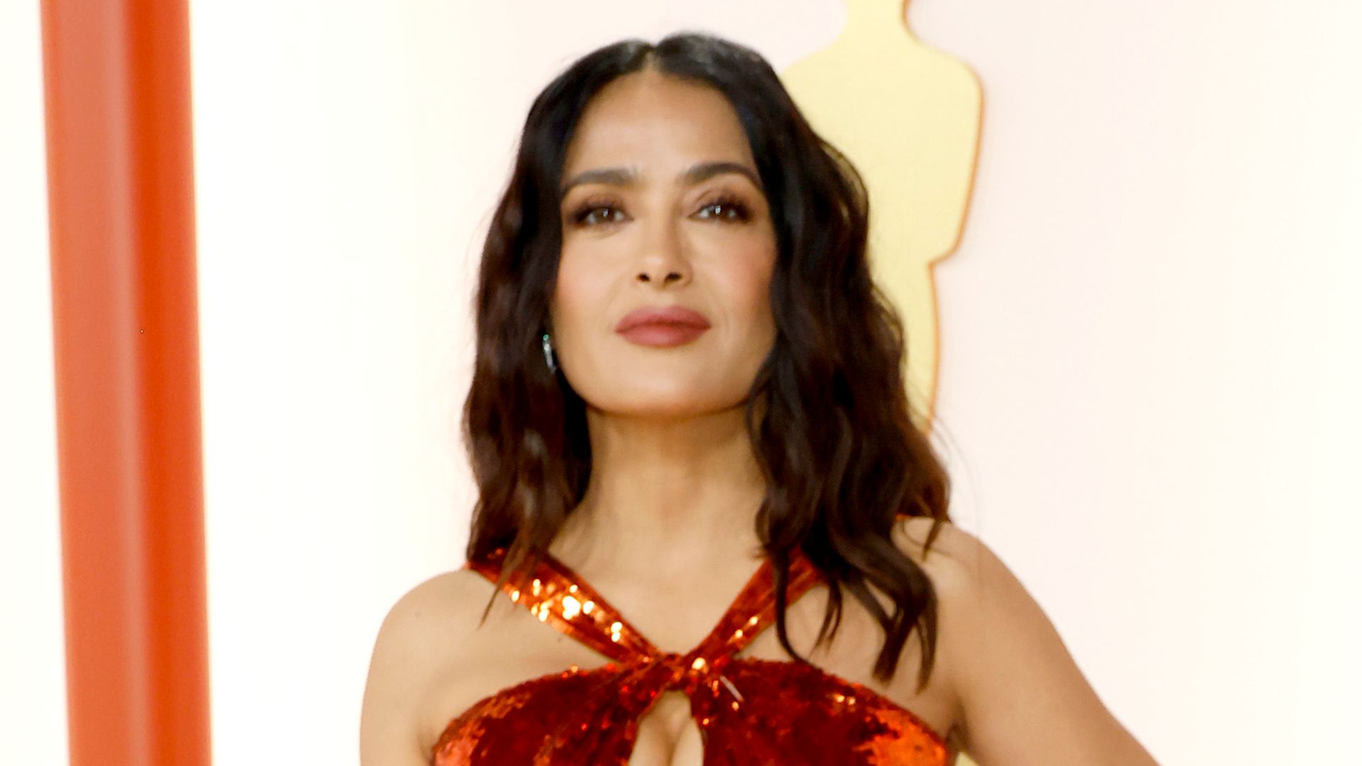Salma Hayek attends the 95th Annual Academy Awards on March 12, 2023 in Hollywood, California