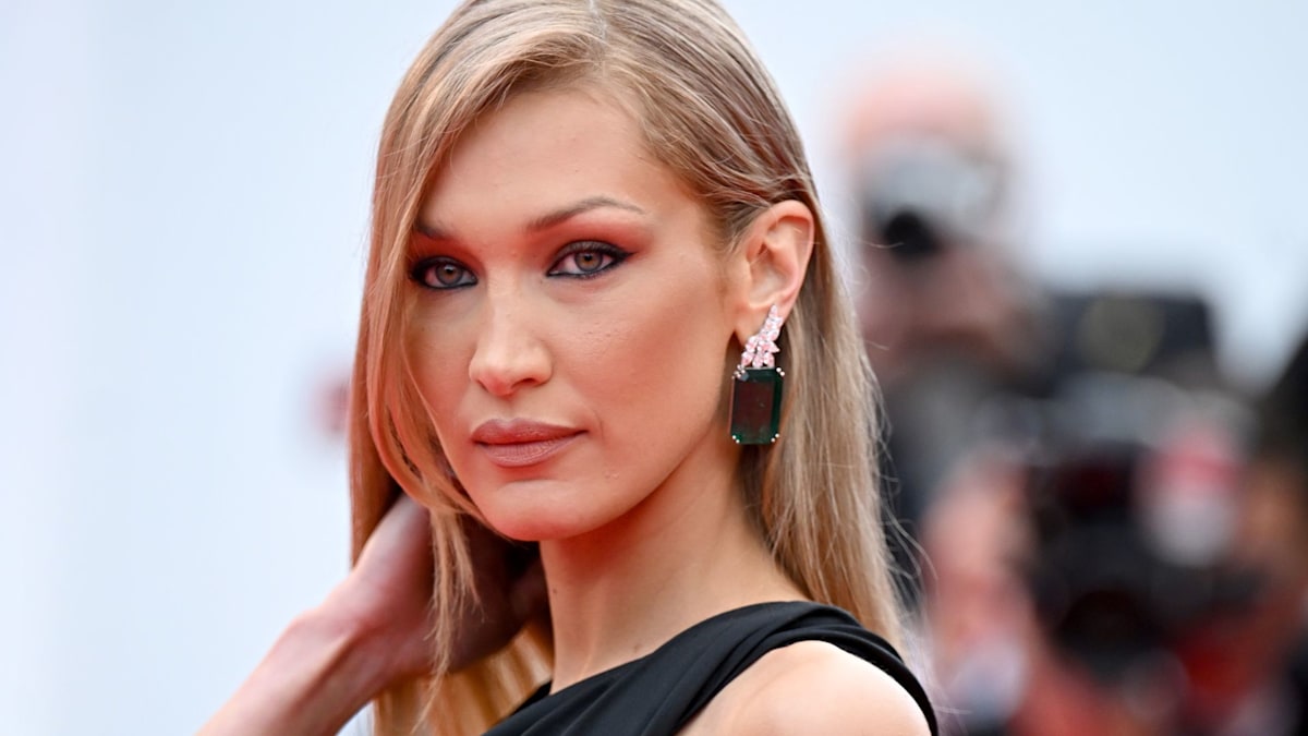 Bella Hadid debuts her blondest hair yet in red lingerie at the Victoria's Secret Fashion Show