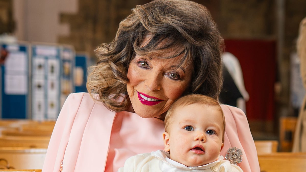 Exclusive: Dame Joan Collins 'delighted' after becoming a godmother for 15th time