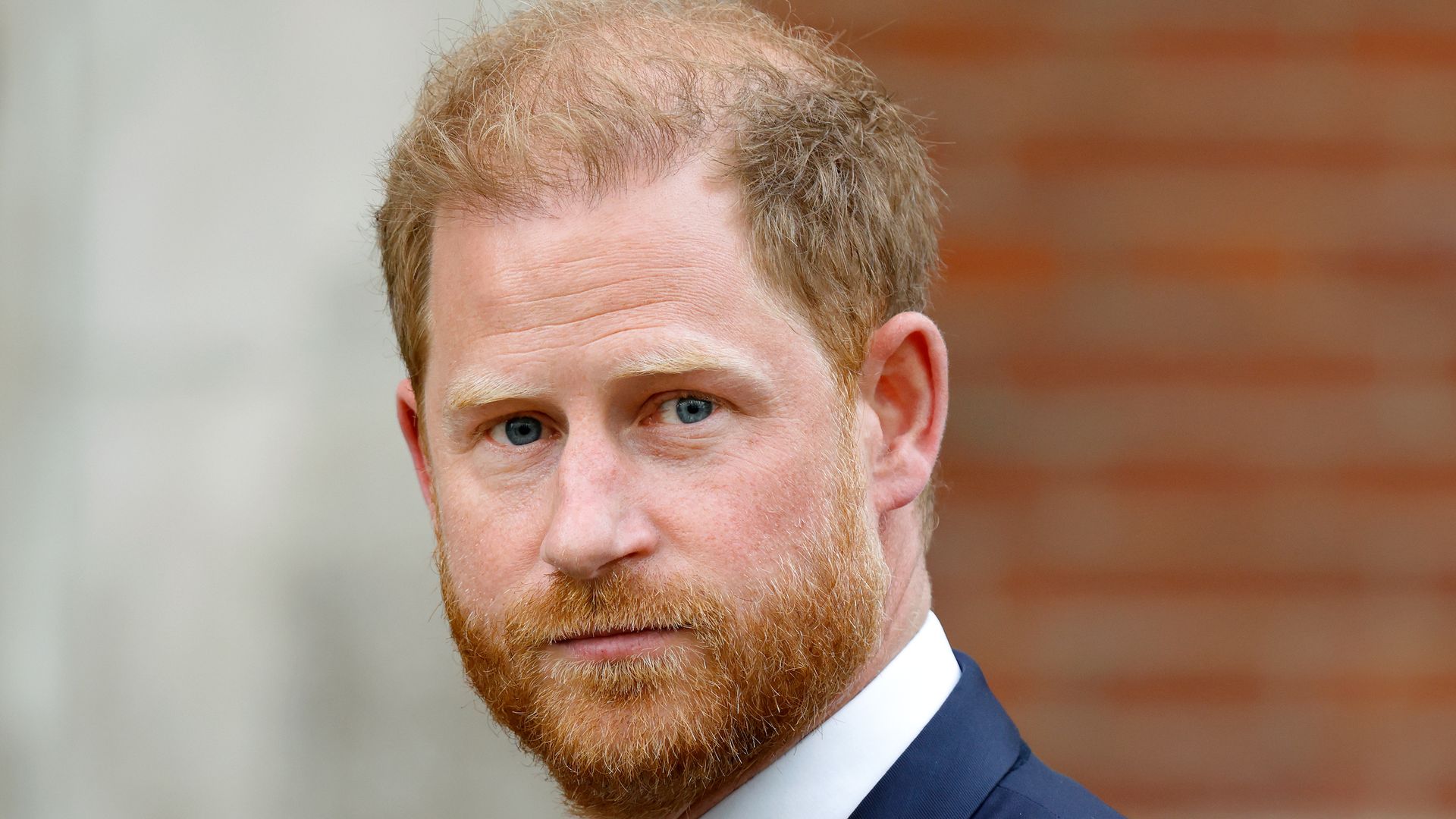 Prince Harry in blue suit