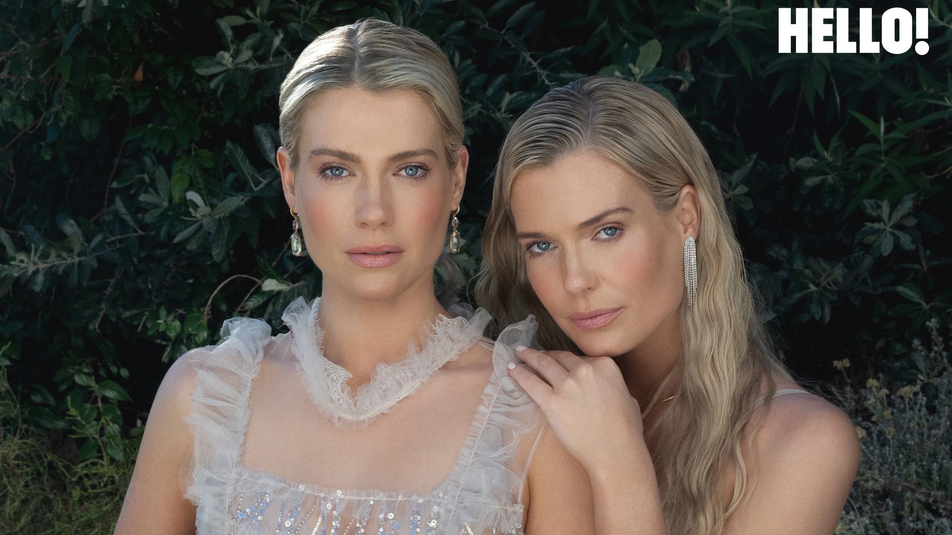 Eliza and Amelia Spencer pose exclusively for HELLO!