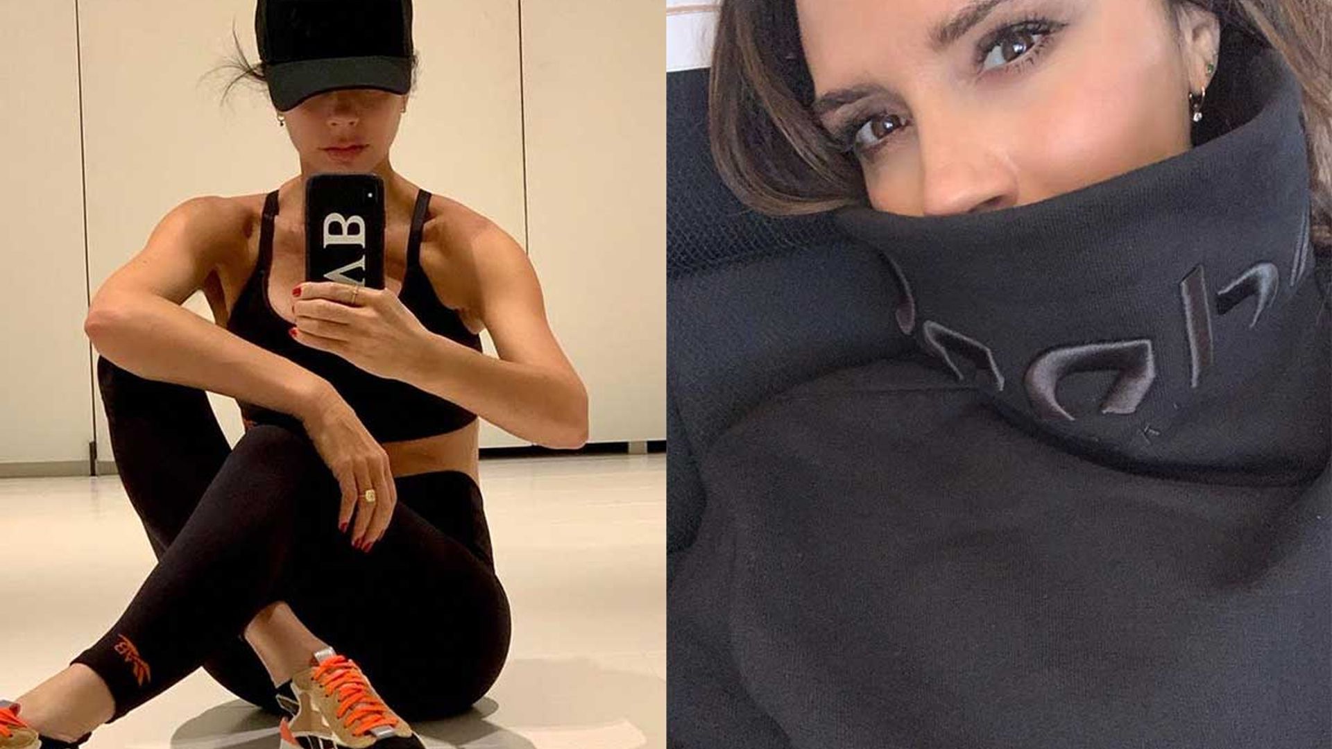 Victoria Beckham shows off her rock hard abs in new Reebok