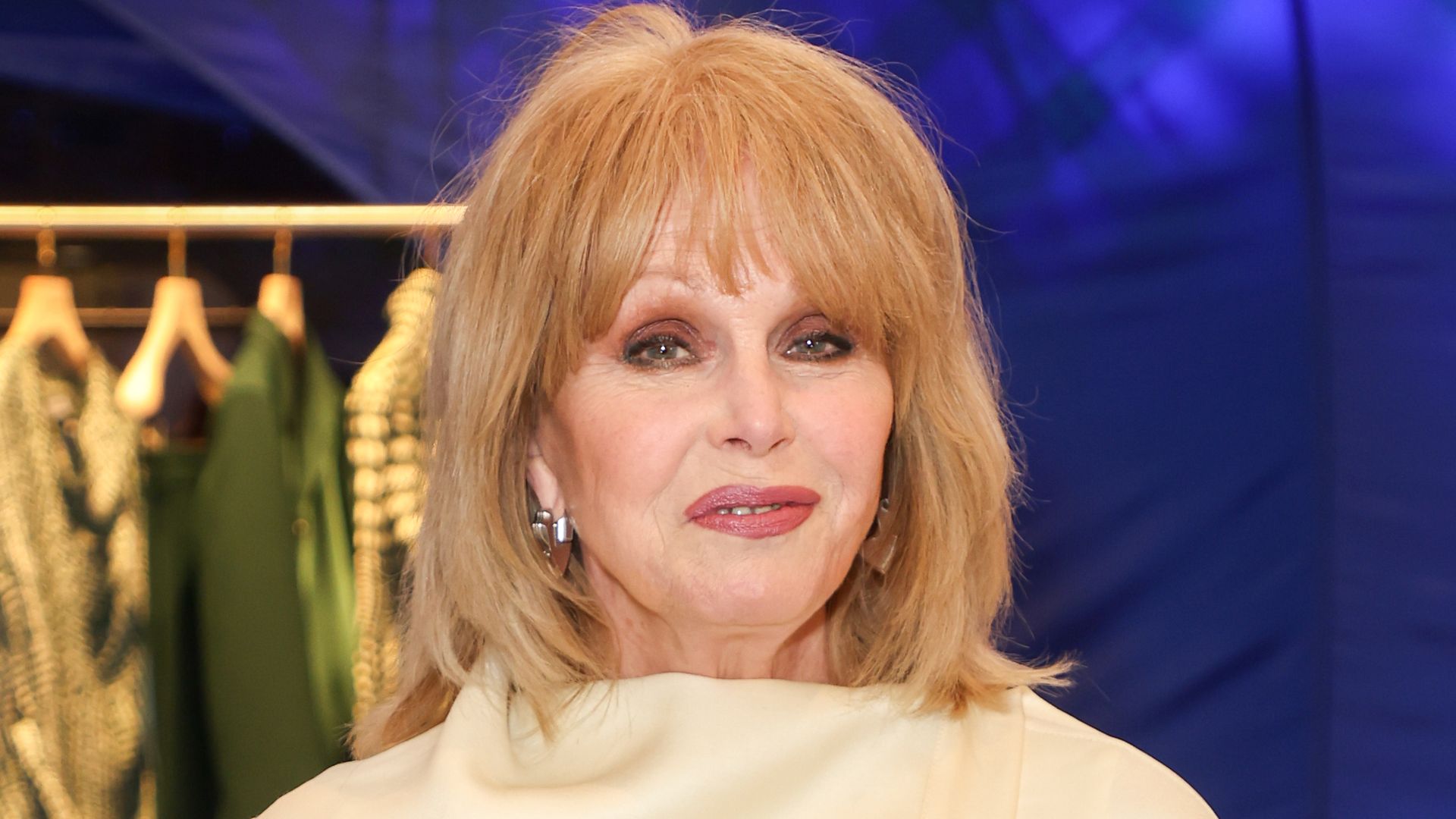 Joanna Lumley attends the opening of the Burberry takeover of Harrods on February 1, 2024 in London, England