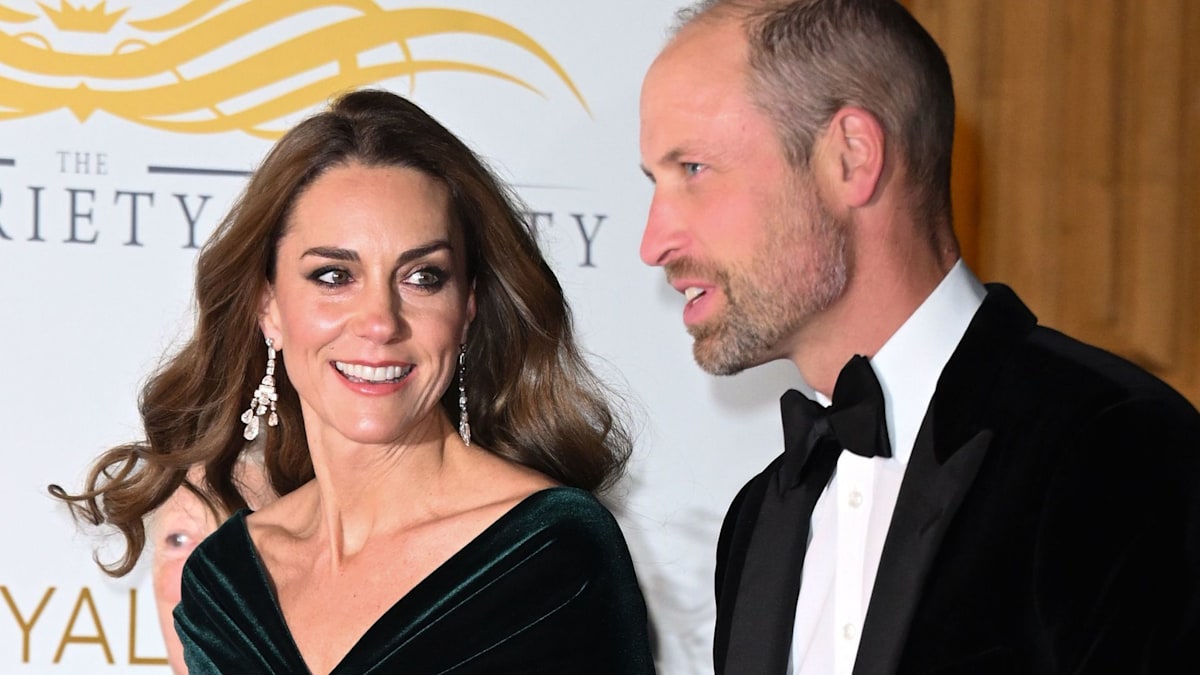 Princess Kate's look of love for Prince William as they attend the Royal Variety Performance - best photos