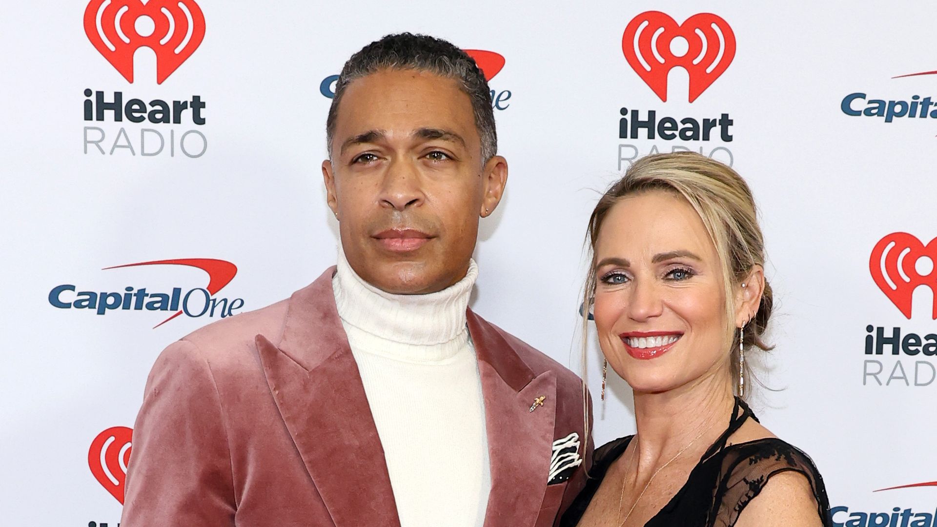 T.J. Holmes and Amy Robach attend iHeartRadio z100's Jingle Ball 2024 Presented By Capital One at Madison Square Garden on December 13, 2024 in New York City