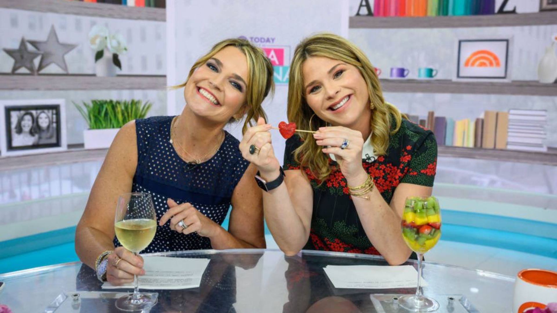 Today's Savannah Guthrie and Jenna Bush Hager pose poolside during dreamy vacation with daughters | HELLO!