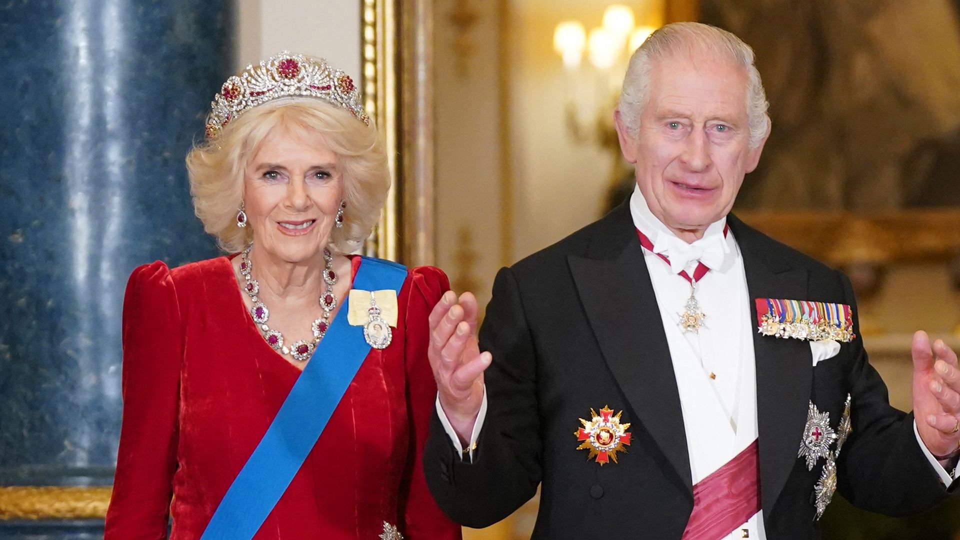 King Charles' incredible dining table is the length of 5 double decker buses - see photos