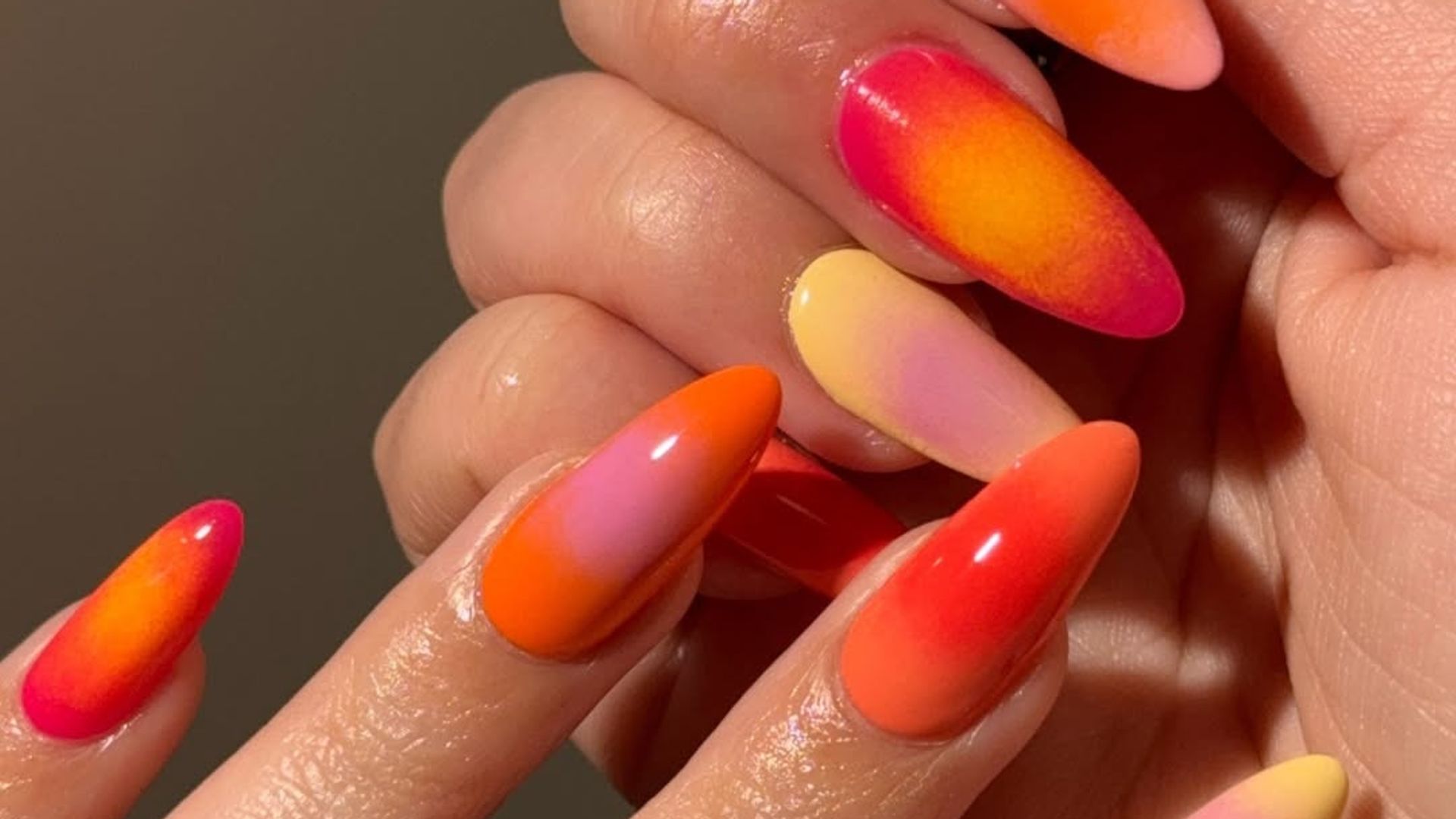 Orange Gradient Nails for Summer 2025