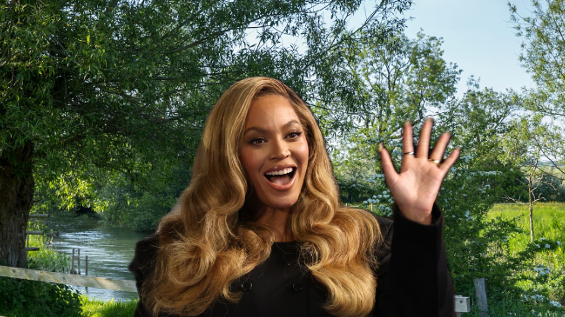 Beyoncé spotted at a Cotswolds garden centre
