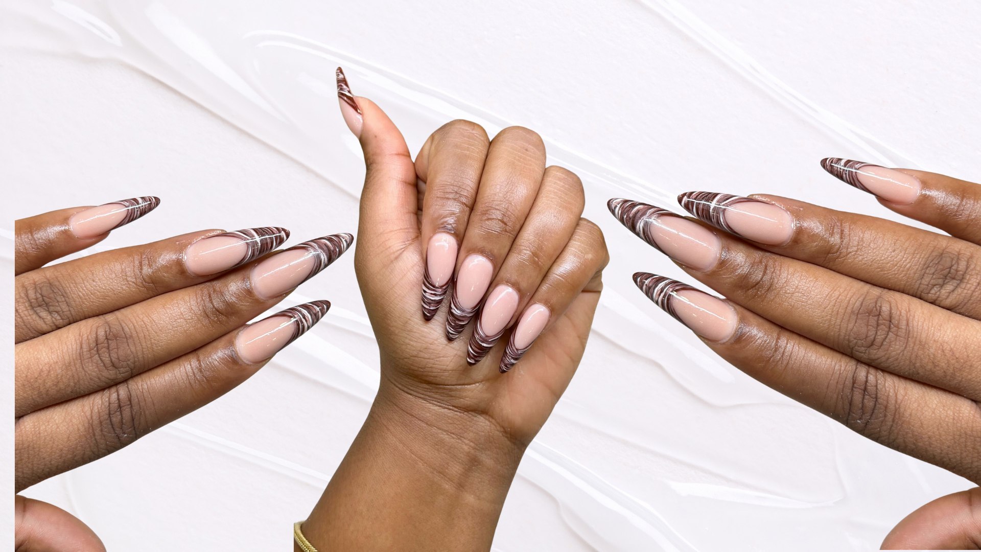 Dark Chocolate Swirls Taking Over Manicures