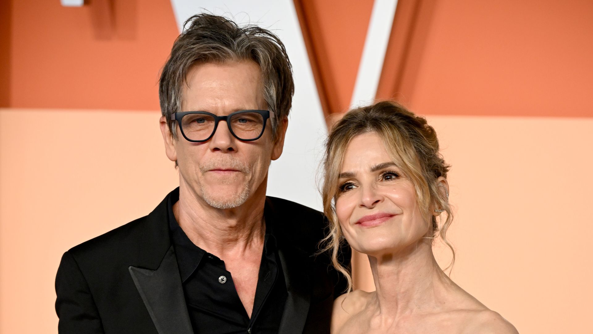 Kevin Bacon, Kyra Sedgwick attend the 2025 Vanity Fair Oscar Party Hosted By Radhika Jones at Wallis Annenberg Center for the Performing Arts on March 02, 2025 in Beverly Hills, California
