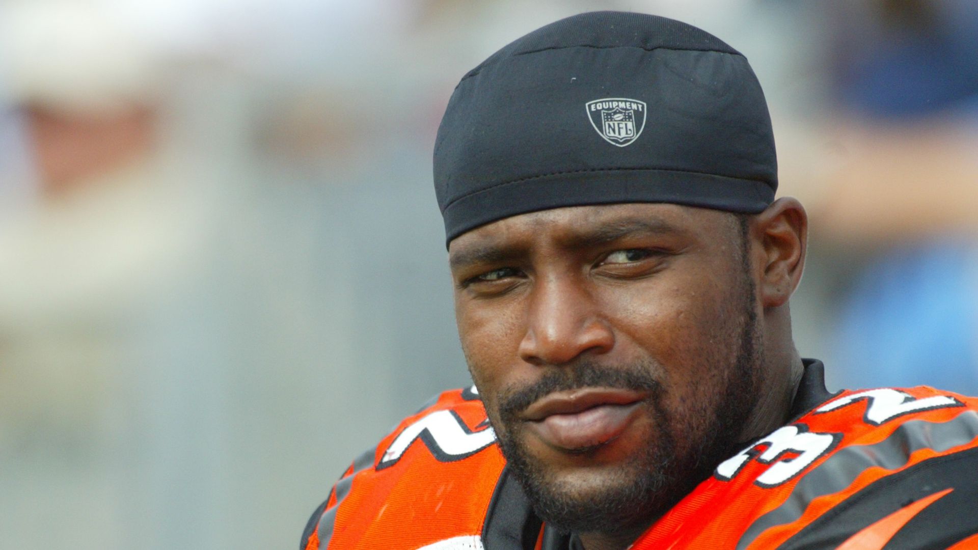 Rudi Johnson #32 of the Cincinnati Bengals during a season game against the Tennessee Titans at The Coliseum on October 31, 2004 in Nashville, Tennessee. The Titans defeated the Bengals 27-20.