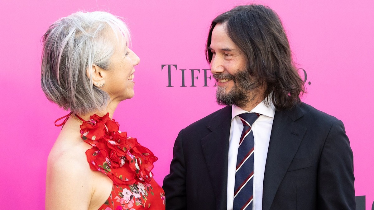 Private couple Keanu Reeves and Alexandra Grant share rare PDA moment |  HELLO!