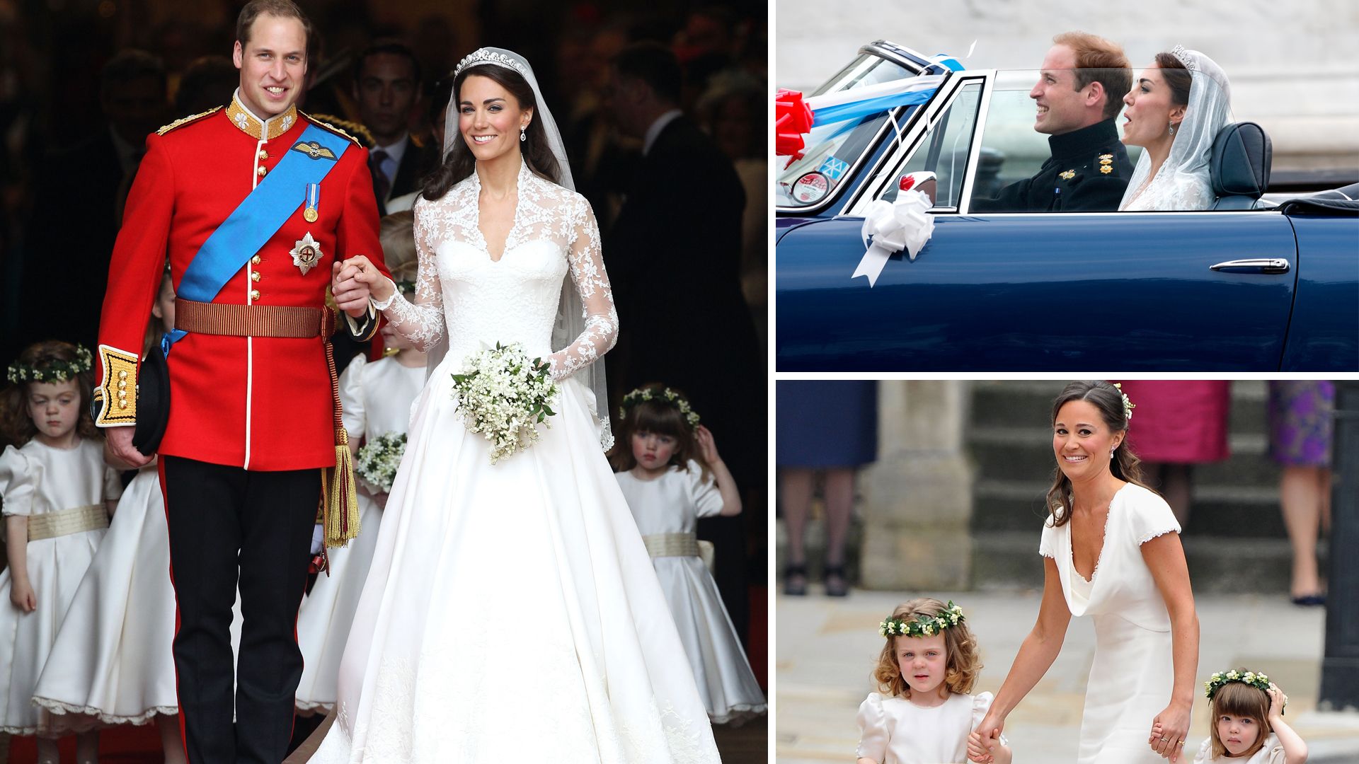 Prince William and Princess Kate on their wedding day