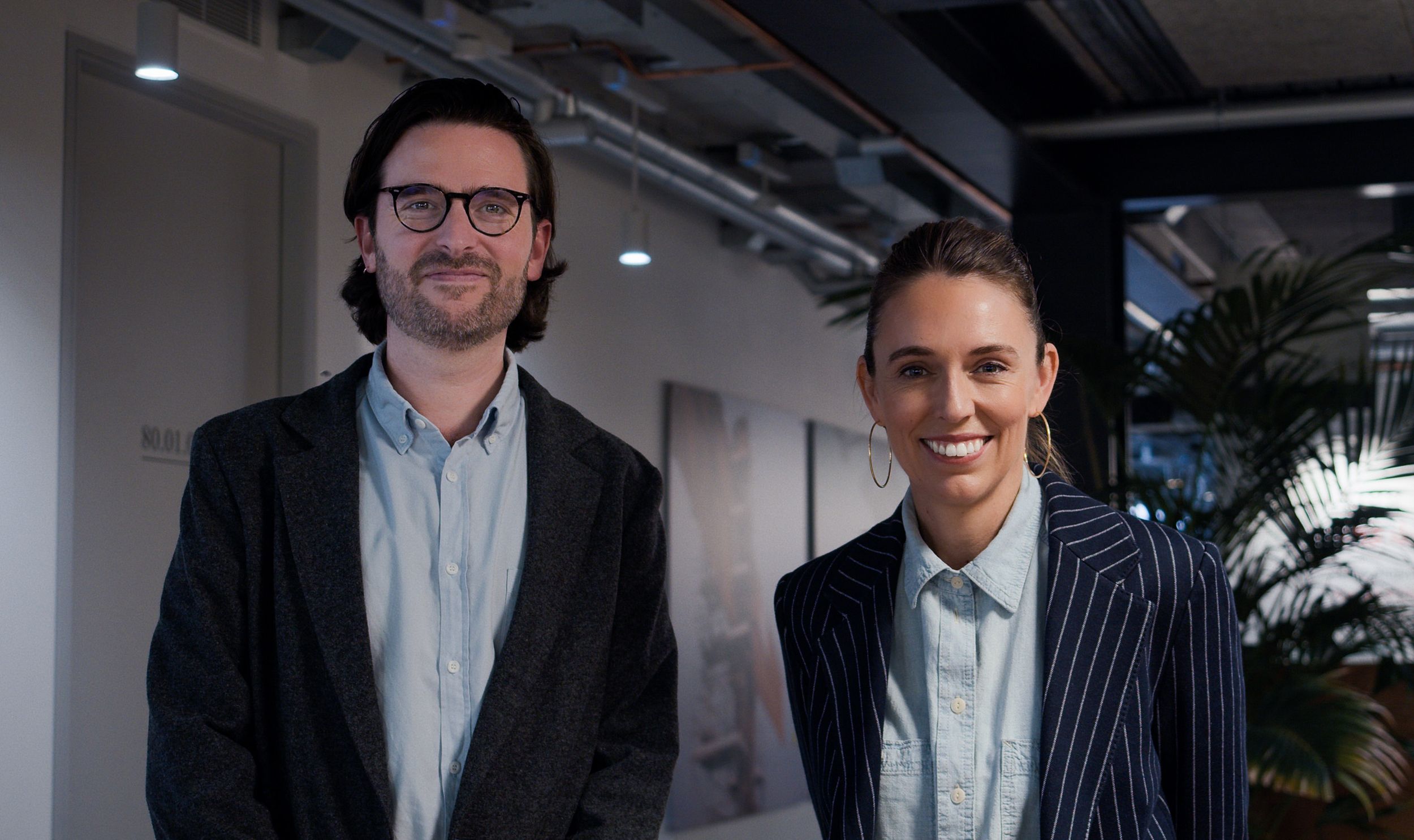 Jason Knauf with Jacinda Ardern