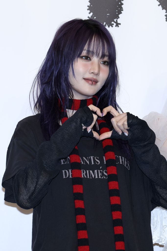 Minnie of girl group i-dle attends during i-dle 8th Mini Album "We Are" press conference on May 19, 2025 