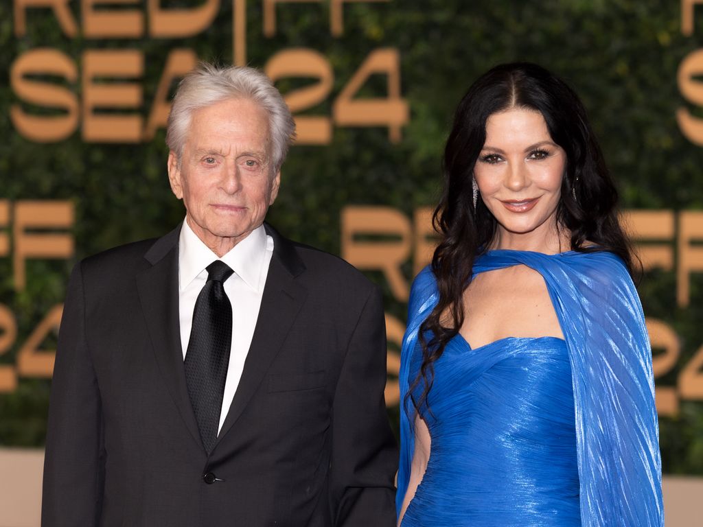 Michael Douglas and Catherine Zeta-Jones attend the Opening Ceremony of The Red Sea International Film Festival 2024 on December 05, 2024 in Jeddah, Saudi Arabia.