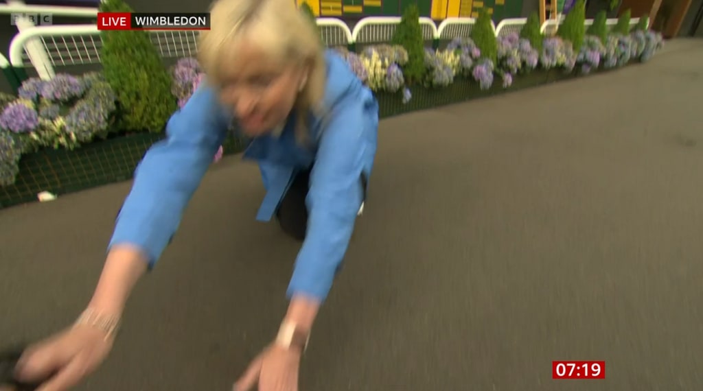 Carol Kirkwood pulled out of shot