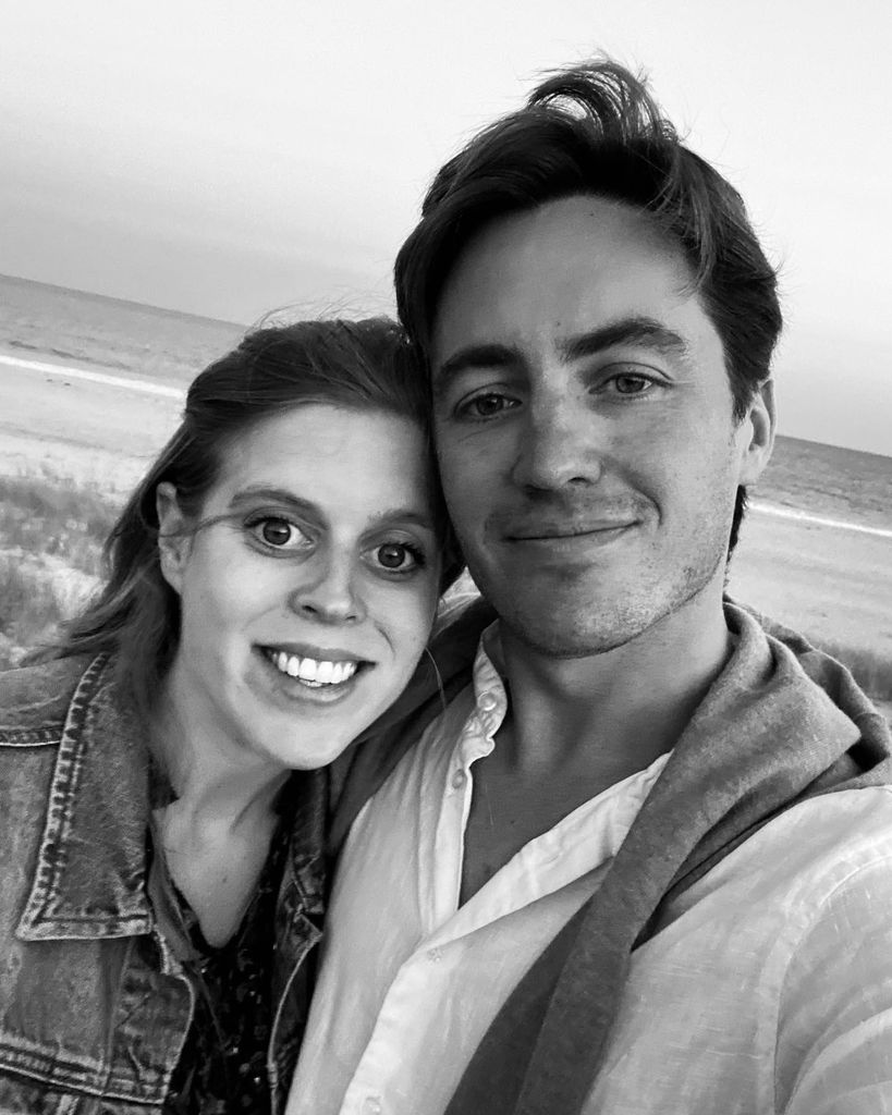 Princess Beatrice and Edoardo Mapelli Mozzi taking a selfie