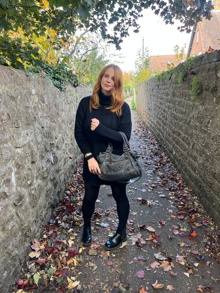 Menata tas Balenciaga City vintage