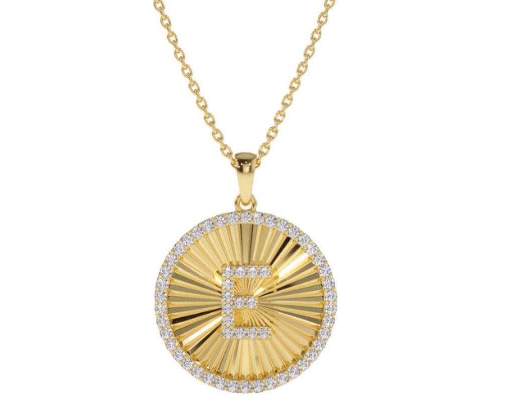 Heavenly London initial necklace