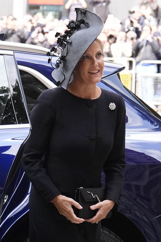 A photo of Duchess Sophie wearing a black dress 