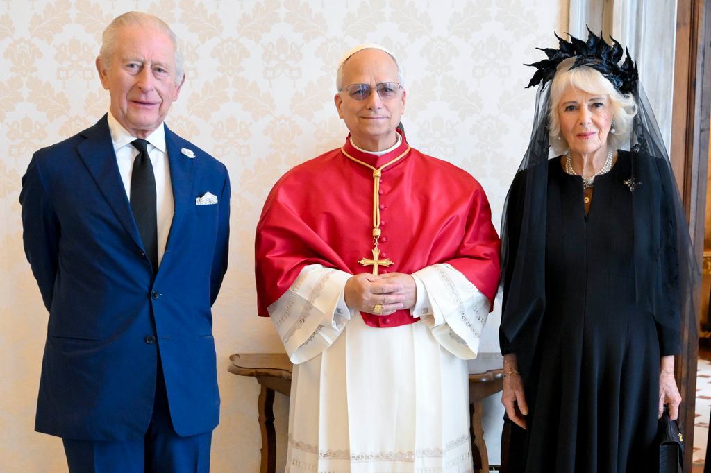 The King and Queen with Pope Leo XIV