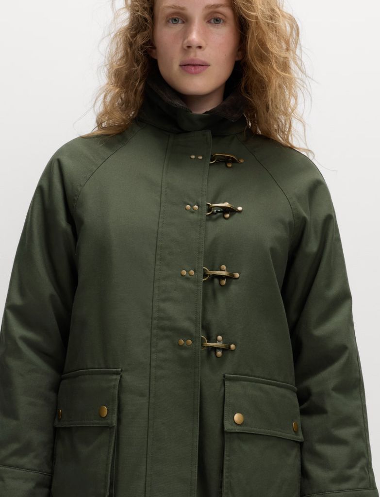 M&S Collection Pure Cotton Lightweight Buckle Country Jacket