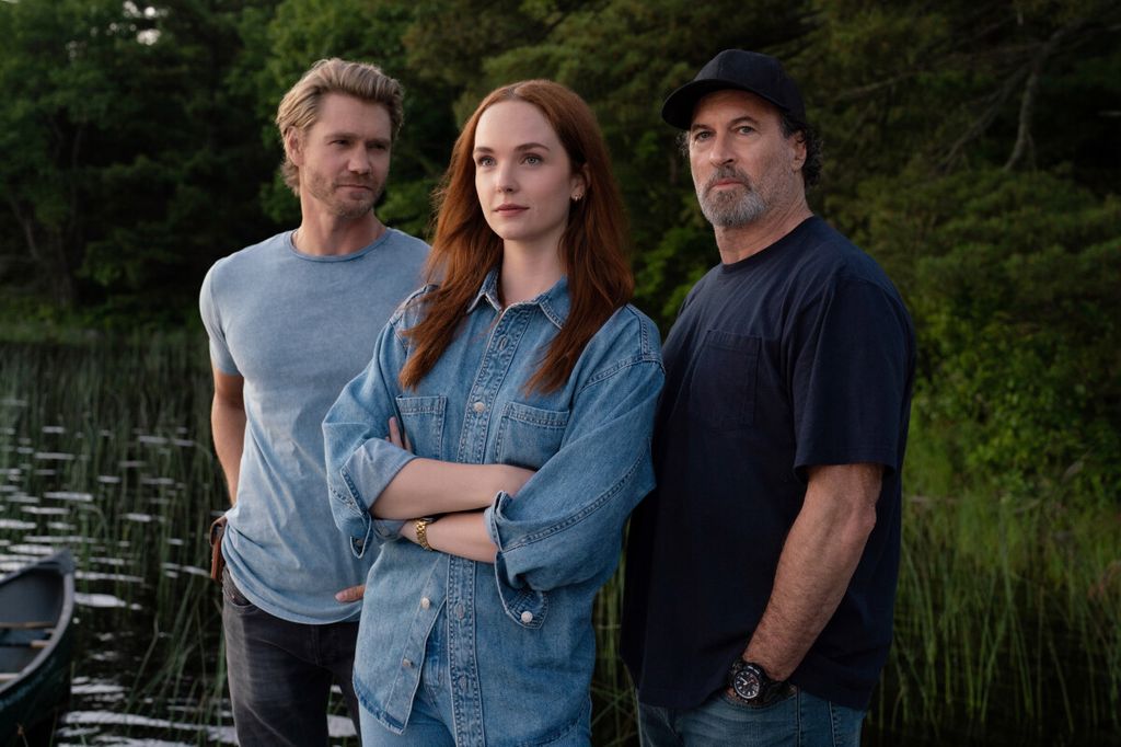 Chad Michael Murray as Cal Jones, Morgan as Maggie Sullivan and Scott Patterson as Harry Sullivan 