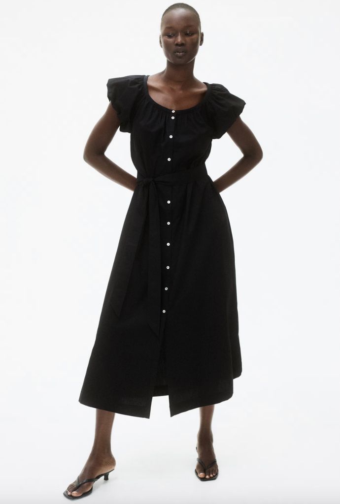 h&m black dress