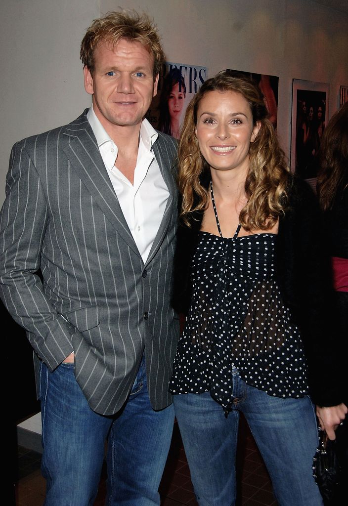Gordon Ramsay and his wife Tana at The Harpers & Moet Restaurant Awards 2005