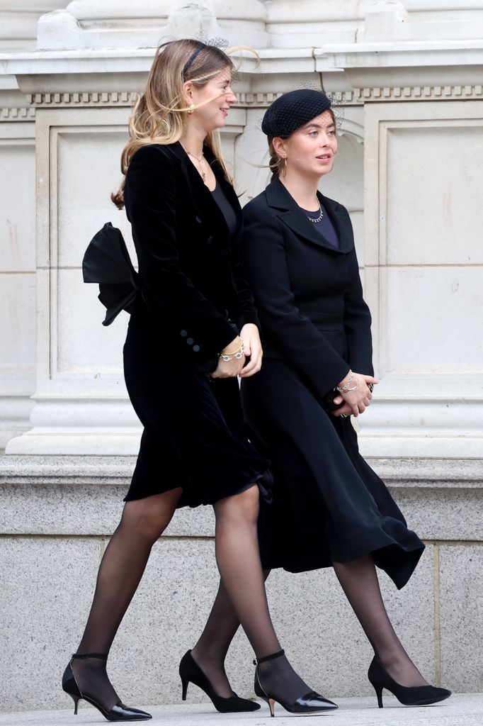 Eloise Taylor walking alongside Estella Taylor