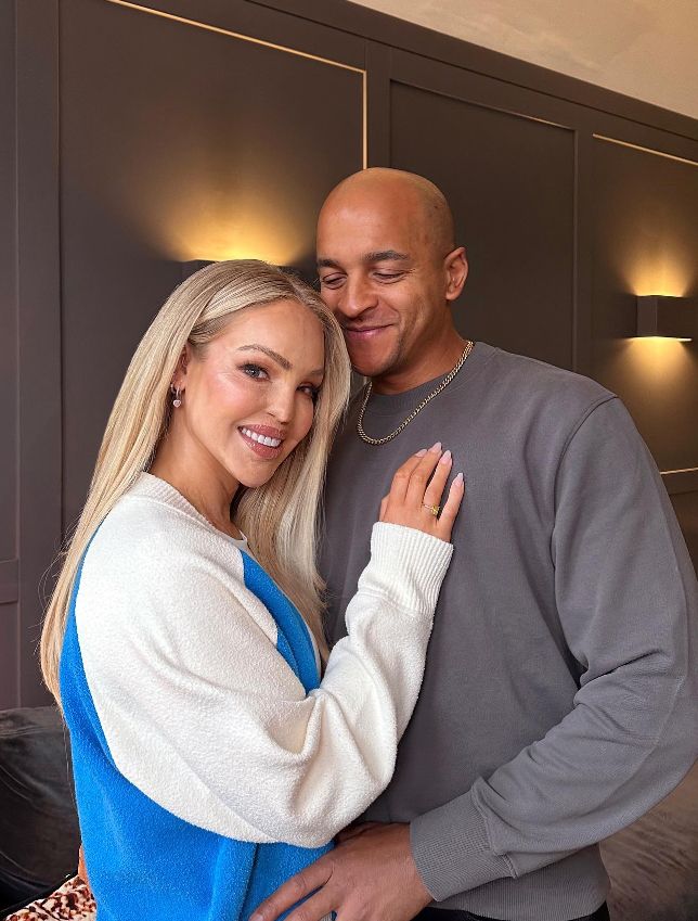Katie Piper embracing husband Richard Sutton