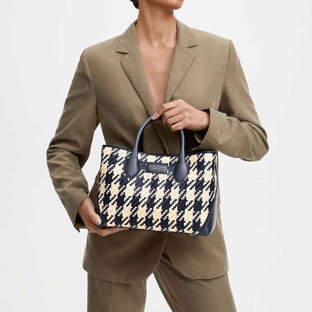 Aspinal raffia tote