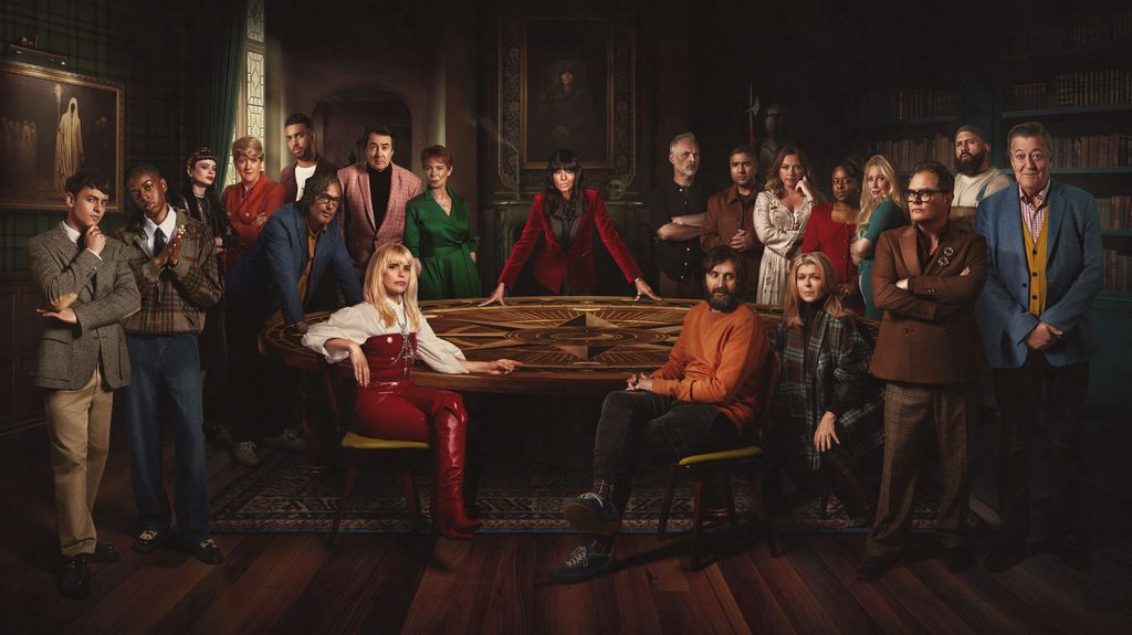The full line-up of The Celebrity Traitors alongside returning host Claudia Winkleman