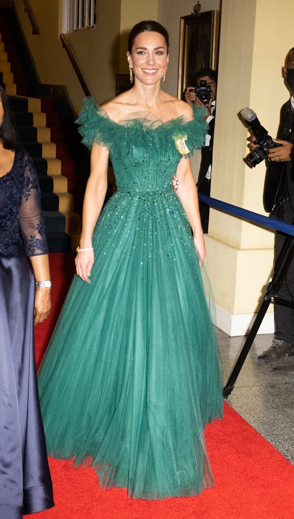 The Princess of Wales was loaned jewellery from Her Late Majesty the Queen for the event