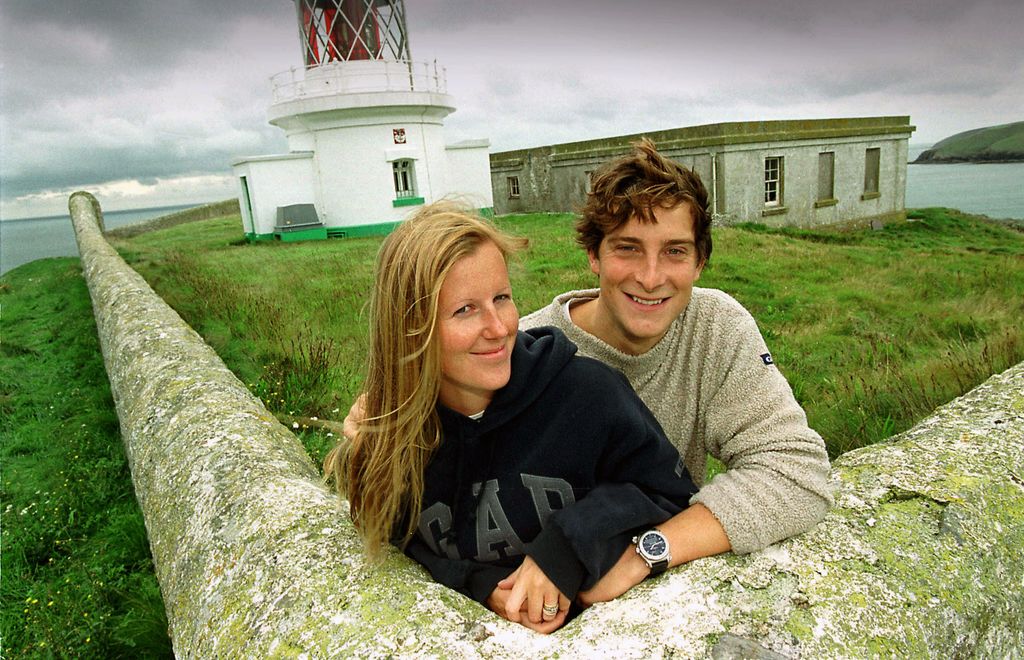 Bear and Shara Grylls after they purchased their island